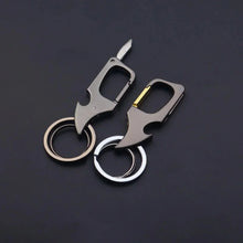 Load image into Gallery viewer, Men's Multifunctional Keychain Bottle Opener Anti-Lost Car Key Ring Creative Waist Hanging Design
