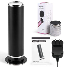 Load image into Gallery viewer, Electric Foot Callus Remover Foot Care File Heels Dead Skin Pedicure Tool Electronic Foot Grinder with 60 Replacement Sandpaper
