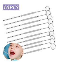 Load image into Gallery viewer, 10pcs/set Dental Mouth Mirror Reflector Dentist Equipment Dental Mouth Mirror Oral Care Kit
