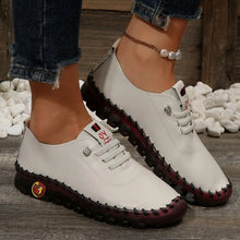 Load image into Gallery viewer, Women Shoes 2024Autumn Fashion Pu Leather Casual Shoes Handmade Sewing Soft Comfortable Mom Shoes Women Sneakers Chaussure Femme
