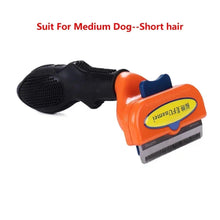 Load image into Gallery viewer, Cat &amp; Dog Hair Removal Comb – Professional Grooming Brush for Shedding Control, Massage &amp; Cleaning | Stainless Steel Deshedding Tool
