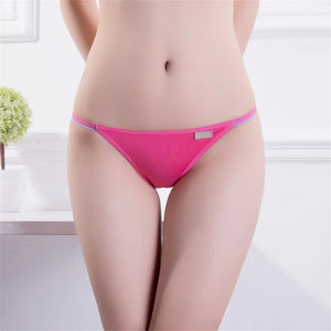 Sexy Women's Panties Underwear T-back Modal Super Low Rise Thong Girls Lingerie Ladies Briefs Soft Cotton Crotch 1 Pc FUNCILAC