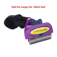 Load image into Gallery viewer, Cat &amp; Dog Hair Removal Comb – Professional Grooming Brush for Shedding Control, Massage &amp; Cleaning | Stainless Steel Deshedding Tool
