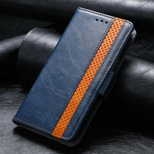 Load image into Gallery viewer, Luxury Leather Case For iPhone 13 11 12 14 Pro Max Mini Wallet Pocket Flip Case Cover Vintage Luxury Genuine Leather Fashion Business Classic Flip Case For Men

