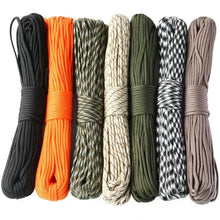 Load image into Gallery viewer, 7-Core 550 Paracord Rope – 4mm Polyester Survival Cord for Camping, Hiking &amp; DIY Gear
