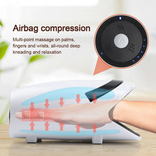 Load image into Gallery viewer, Wireless Electric Hand Massager Air Compression Hot Compress Palm Acupoint Massager Finger Arthritis Numbness Muscle Relaxation
