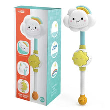 Load image into Gallery viewer, Cloud Weather Bath Toy for Kids – Educational Water Spray Toy with Rotating Nozzle &amp; Suction Cup
