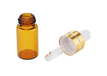 Load image into Gallery viewer, 50/100pcs 1ml 2ml 3ml 5ml Amber Glass Perfume Bottle Pipette Aromatherapy Liquid Dropper Essential Oil Basic Massage Oil Vials
