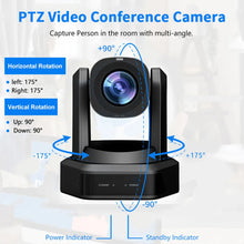 Load image into Gallery viewer, Runpu 1080P/60fps NDI Conference PTZ Video Camera 12/20/30x Zoom Ai Auto Tracking PTZ SDI Camera HDMI USB Outputs Support POE
