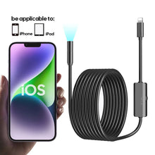 Load image into Gallery viewer, Endoscope Camera 8MM For iPhone APPLE Lightning Cars Endoscopic IP68 Waterproof 8 LEDs Borescope Inspection iPhone14 iPad iOS

