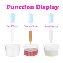 Load image into Gallery viewer, 5Pcs/Set 5ML Child Baby Droppers Plastic Silicone Baby Pipettes Devices Infant Droppers Feeders Pipette For School Lab Supplies
