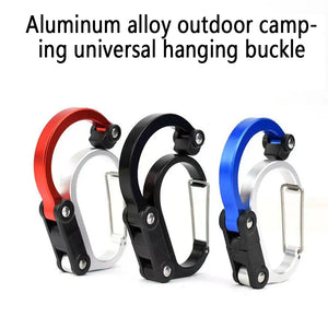 Hybrid Gear Clip - Carabiner Rotating Hook Clip Non-Locking Strong Clips for Camping Fishing Hiking Travel Backpack Out