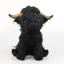 Load image into Gallery viewer, Highland Cow Plush Toy - Adorable Realistic Stuffed Animal with Long Fluffy Hair, Soft Cuddly Gift for Kids, Children &amp; Collecto
