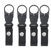 Load image into Gallery viewer, Webbing Buckle Hook Water Bottle Holder Clip Outdoor Nylon EDC Climb Carabiner Belt Backpack Hanger Camp Carabiner Belt Clip
