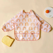 Load image into Gallery viewer, Waterproof Long Sleeve Baby Bib | Washable Feeding Bib with Full Coverage &amp; Easy Clean Design
