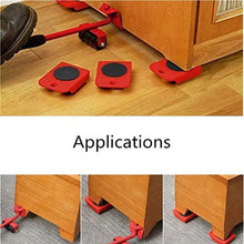 Load image into Gallery viewer, Furniture Mover Lifter Slider Appliances Lifter Tool Set Professional Heavy Furniture Movers Sliders with 4 Wheels Moving Device
