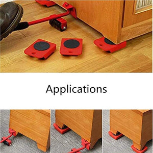 Furniture Mover Lifter Slider Appliances Lifter Tool Set Professional Heavy Furniture Movers Sliders with 4 Wheels Moving Device