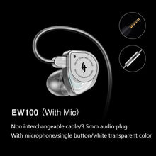 Load image into Gallery viewer, SIMGOT EW100 이어폰 유선이어폰 인이어 In-earHiFi Wired Headphone Dual-Magnetic-Circuit Dual-Cavity Dynamic For Computer Games Music Earplug
