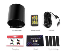 Load image into Gallery viewer, RGB Bluetooth Panel Lamp LED Matrix Pixel Lights Pattern Graffiti Scrolling Text Animation Display Car Shop Reminder Night Light
