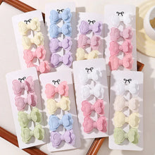 Load image into Gallery viewer, 4Pcs Candy Colored Hair Clips for Girls Cute Double-Layered Bows
