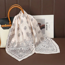 Load image into Gallery viewer, Luxury Satin Silk Square Scarf – Shawl, Hijab &amp; Fashion Wrap 2023
