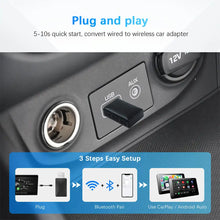 Load image into Gallery viewer, NEW 2in1 Wireless CarPlay AI Mini Android Auto Box Plug&amp;Play Automatic Connection Compatible with 99% of Cars For Car Radio
