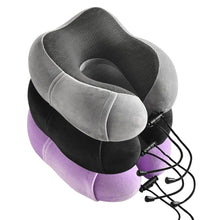 Load image into Gallery viewer, Soft Travel Pillow U Shaped Travel Healthcare Memory Foam Neck Cervical Airplane Pillow Neck Cushion
