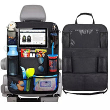 Load image into Gallery viewer, Car Seat Organizer with Tablet Holder – Backseat Storage Bag
