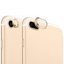 Load image into Gallery viewer, 2 In 1 Metal Camera Lens Protector For Iphone 7 8 Plus X Lens Protective Circle Ring Cover With Tempered Glass For Iphone X Scratch Resistant Hd Tempered Glass Camera Screen Protector
