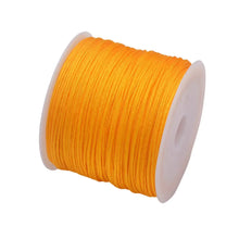 Load image into Gallery viewer, 50 Yards 0.8mm Braided Nylon Cord – Durable Satin String for Jewelry Making, Beading, Macrame, Chinese Knot &amp; DIY Crafts
