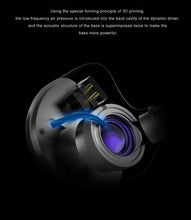 Load image into Gallery viewer, INAWAKEN DAWN Ms Purple-Gold Diaphragm Dynamic Driver IEM Headphones with OFC Shielded Cable for Audiophiles Musicians
