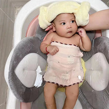 Load image into Gallery viewer, Newborn Baby Bath Pad Bathtub Safety Petal Pads Mat Baby Things Plush Sponge Shower Products Bathing Items Babies Care Tools
