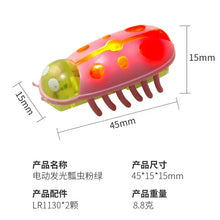 Load image into Gallery viewer, Interactive Mini Electric Bug Cat Toy – Battery Operated Flip Beetle
