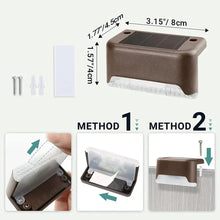Load image into Gallery viewer, Warm White LED Solar Step Lamp – Waterproof Outdoor Garden &amp; Stair Lights

