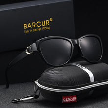 Load image into Gallery viewer, BARCUR Polarized Men’s Fashion Sunglasses – Elliptical Gradient TAC Lens with UV400 Protection – Lightweight Stainless Steel Frame Stylish Summer Eyewear for Travel Driving &amp; Outdoor Gift Occasions
