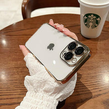 Load image into Gallery viewer, Luxury Square Transparent Case For iPhone  11 Pro Max Mini XR X XS Max 8 7 Plus Silicone Cover Protection Non-Yellowing Shockproof Phone Case for iPhone Elegant Transaprent Design For Iphone

