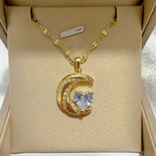 Load image into Gallery viewer, Elegant Style Heart shaped Pendant Necklace Hollow Design Mother's Day Gift Party Suitable for Best Friends Without Box
