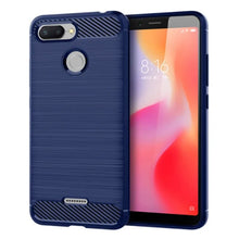 Load image into Gallery viewer, Brushed Carbon Fiber Case For xiaomi redmi 6 Shockproof Phone Cover For xaomi Redmi6 Full Protective Soft Silicone Phone Cases
