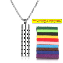 Load image into Gallery viewer, Stainless Steel Aromatherapy Necklace – Oil Diffuser Pendant
