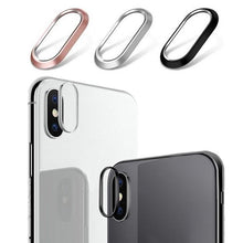 Load image into Gallery viewer, 2 In 1 Metal Camera Lens Protector For Iphone 7 8 Plus X Lens Protective Circle Ring Cover With Tempered Glass For Iphone X Scratch Resistant Hd Tempered Glass Camera Screen Protector
