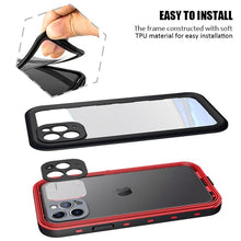 Load image into Gallery viewer, Waterproof Case For iPhone 14 13 12 11 Pro Max 14Plus 12Pro Durable Water Proof Cover Sport 360 Protect iPhone12 Mini  Waterproof Case for iPhone Drop Resistant Iphone Clear Back
