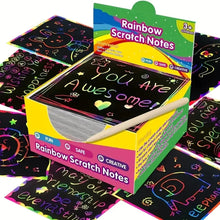 Load image into Gallery viewer, Dazzling Scratch Painting Kit - Parent-Child Interactive DIY Craft Toy with Note Cards
