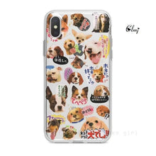 Load image into Gallery viewer, Cute Cat Dog Phone Case For iPhone 14 Plus 11 12 13 Pro XS XR X Cartoon Animal Silicone Cover Cute Clear Protective Phone Cases
