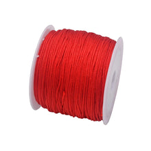 Load image into Gallery viewer, 50 Yards 0.8mm Braided Nylon Cord – Durable Satin String for Jewelry Making, Beading, Macrame, Chinese Knot &amp; DIY Crafts
