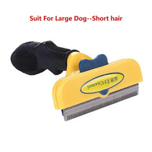 Load image into Gallery viewer, Cat &amp; Dog Hair Removal Comb – Professional Grooming Brush for Shedding Control, Massage &amp; Cleaning | Stainless Steel Deshedding Tool
