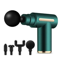 Load image into Gallery viewer, Mini Fascia Massage Gun Electric Massager Body Relaxation Belt 4 Replaceable Heads Fitness Equipment Fascia Gun
