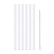 Load image into Gallery viewer, 6 pack Replacement Straws for Stanley 40oz Adventure Quencher Travel Tumbler, Reusable Plastic Straws with Cleaning Brush
