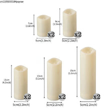Load image into Gallery viewer, 10-120pcs Flameless LED Flickering Pillar Candles – Battery-Operated, Safe, and Reusable for Weddings, Parties, and Home Décor
