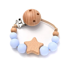 Load image into Gallery viewer, Baby Pacifier Chain Clip Silicone Teether Beads Soother Toy
