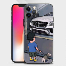 Load image into Gallery viewer, Boy Girl See Cool Sports Car Drift Case For iPhone 14 13 12 11 Pro Max Cover X XR XS Max 12Mini 13Mini 6 6S 7 8 Plus 5 5S Slim Back Cover Designer Matte Finish Hard Ultra Protective &amp; Anti Shock
